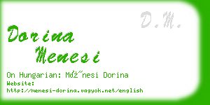 dorina menesi business card